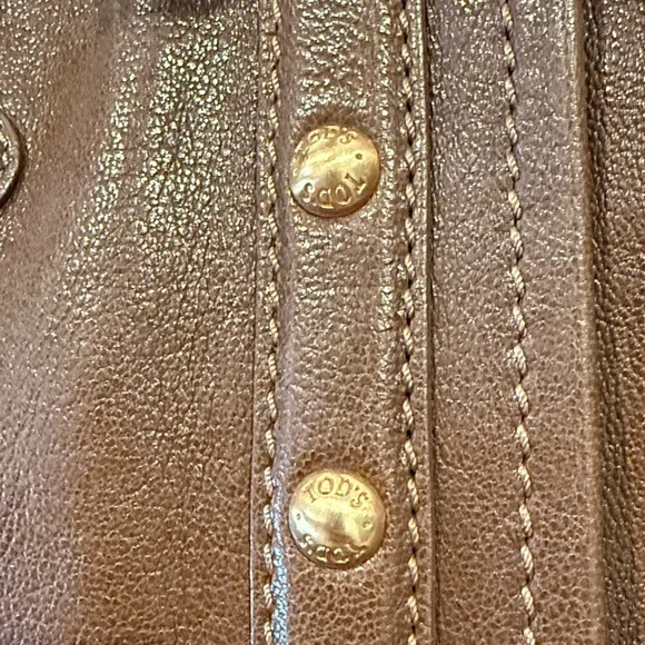 Tod's G-Bag Sacca Grande Brown Leather Tote Shoulder Bag with Dustbag - Picture 6 of 13